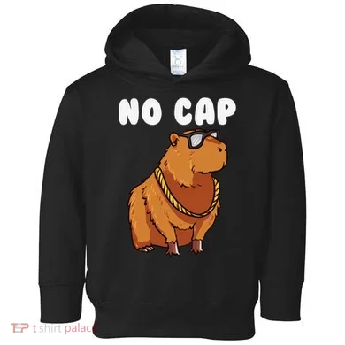 No Cap Funny Capybara Ok I Pull Up Dank Meme Toddler Hoodie