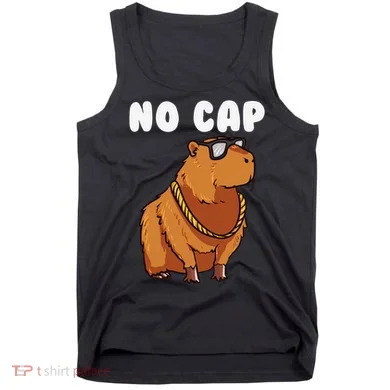 No Cap Funny Capybara Ok I Pull Up Dank Meme Tank Top