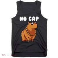 No Cap Funny Capybara Ok I Pull Up Dank Meme Tank Top thumb 0