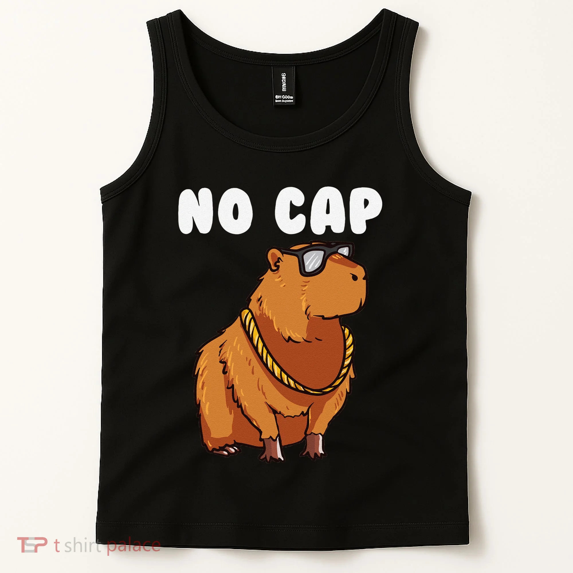 No Cap Funny Capybara Ok I Pull Up Dank Meme Tank Top