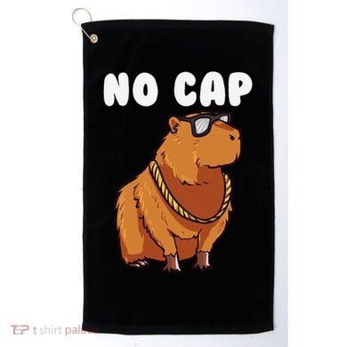 No Cap Funny Capybara Ok I Pull Up Dank Meme Golf Towel