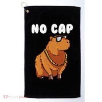 No Cap Funny Capybara Ok I Pull Up Dank Meme Golf Towel thumb 0