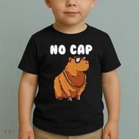 No Cap Funny Capybara Ok I Pull Up Dank Meme Toddler T-Shirt thumb 2