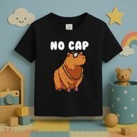 No Cap Funny Capybara Ok I Pull Up Dank Meme Toddler T-Shirt thumb 3