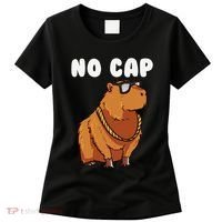 No Cap Funny Capybara Ok I Pull Up Dank Meme Women's T-Shirt thumb 0