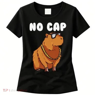 No Cap Funny Capybara Ok I Pull Up Dank Meme Women's T-Shirt