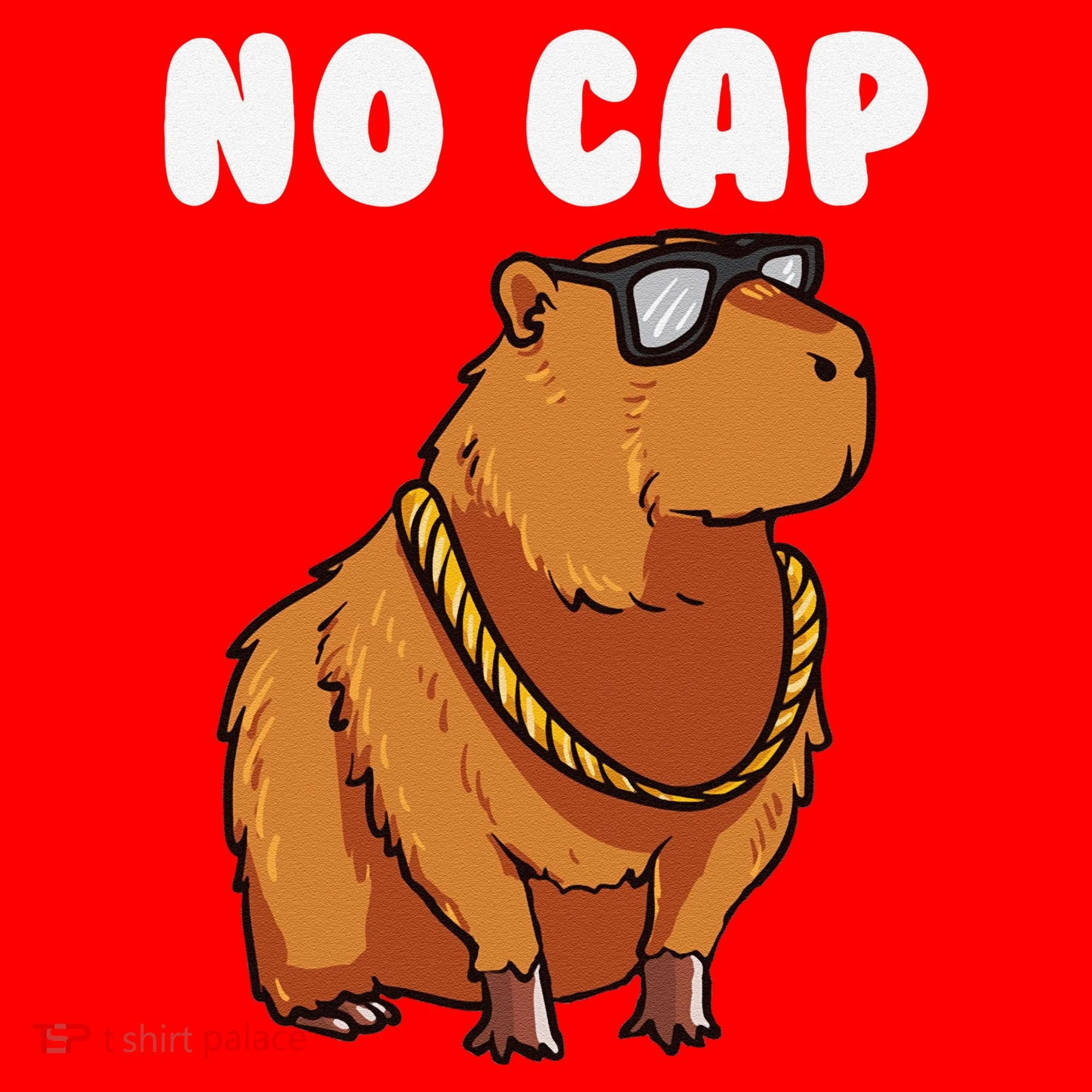 No Cap Funny Capybara Ok I Pull Up Dank Meme Santa Hat