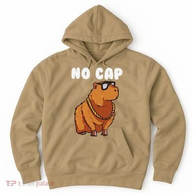 No Cap Funny Capybara Ok I Pull Up Dank Meme Hoodie