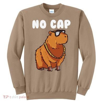 No Cap Funny Capybara Ok I Pull Up Dank Meme Sweatshirt