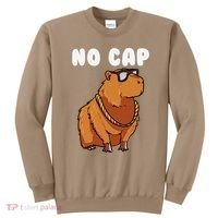 No Cap Funny Capybara Ok I Pull Up Dank Meme Sweatshirt thumb 0