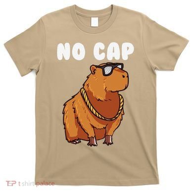 No Cap Funny Capybara Ok I Pull Up Dank Meme T-Shirt