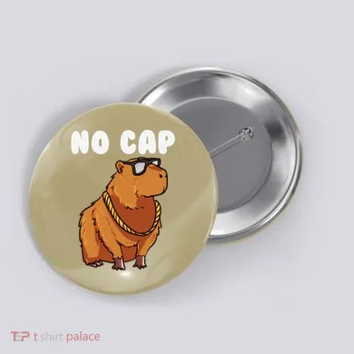 No Cap Funny Capybara Ok I Pull Up Dank Meme Button