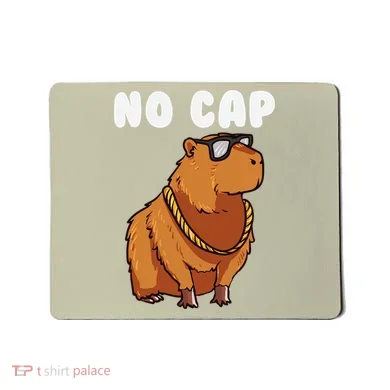 No Cap Funny Capybara Ok I Pull Up Dank Meme Mousepad