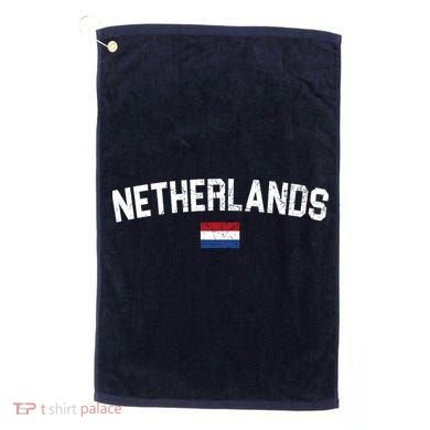 Netherlands Country Flag Logo Golf Towel