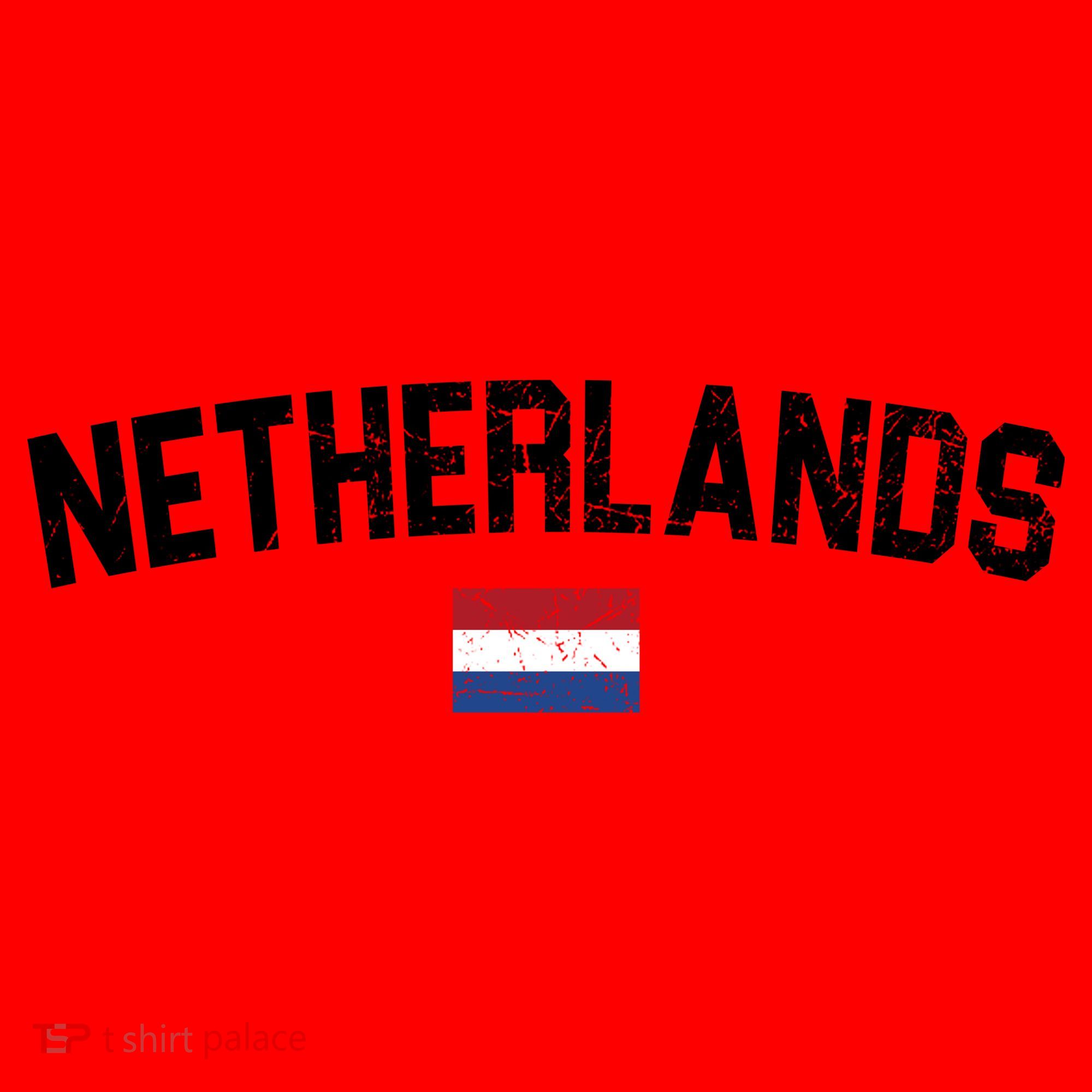 Netherlands Country Flag Logo Santa Hat