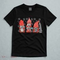 Nurse Christmas Gnomes Cute Nurses Xmas Pajamas PJs Women TShirt T-Shirt thumb 5