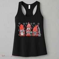 Nurse Christmas Gnomes Cute Nurses Xmas Pajamas PJs Women TShirt Women's Tank Top thumb 3