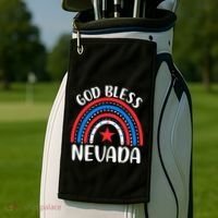 Nevada Cute Gift I Love Nevada Usa Gift Golf Towel thumb 2