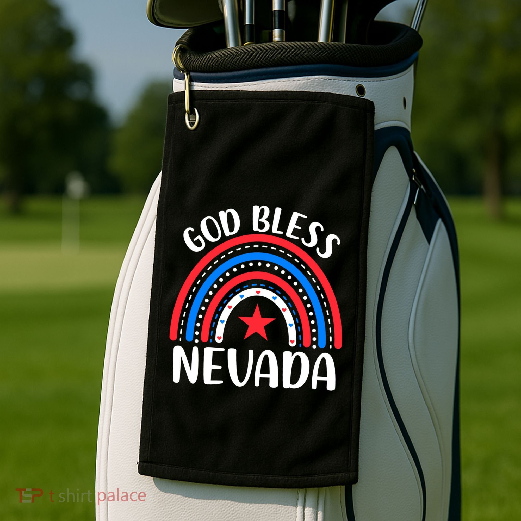 Nevada Cute Gift I Love Nevada Usa Gift Golf Towel