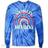 Nevada Cute Gift I Love Nevada Usa Gift Tie-Dye Long Sleeve Shirt thumb 0