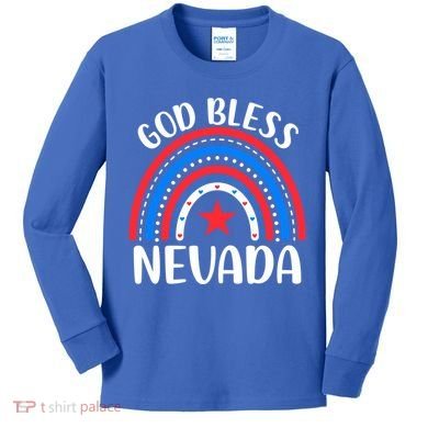 Nevada Cute Gift I Love Nevada Usa Gift Kids Long Sleeve Shirt