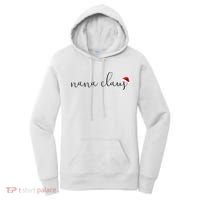 Nana Claus Grandma For Christmas Santa Hat Cool Gift Women's Hoodie thumb 0
