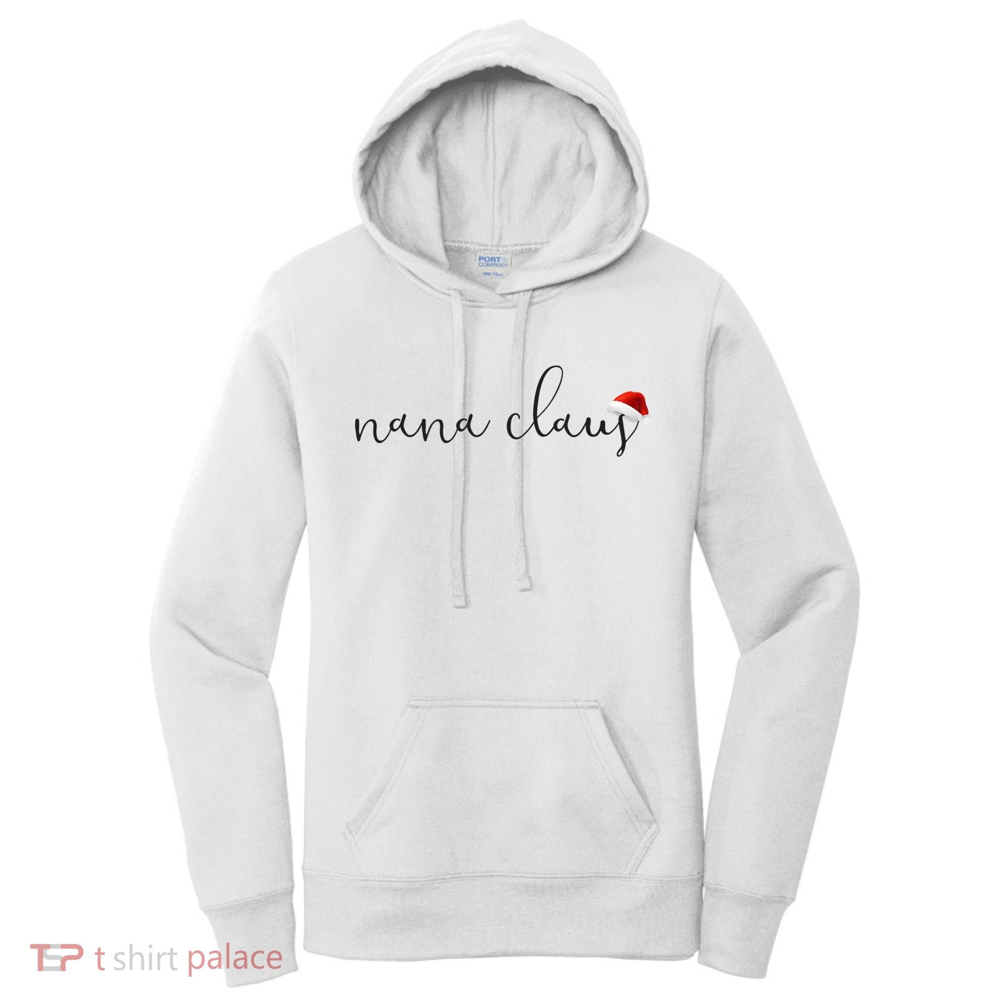 Nana Claus Grandma For Christmas Santa Hat Cool Gift Women's Hoodie
