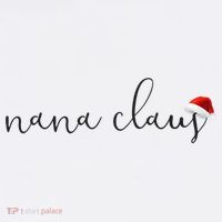 Nana Claus Grandma For Christmas Santa Hat Cool Gift Women's Hoodie thumb 2