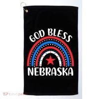 Nebraska Cool Gift I Love Nebraska Usa Gift Golf Towel thumb 0