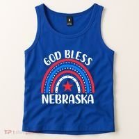 Nebraska Cool Gift I Love Nebraska Usa Gift Tank Top thumb 2