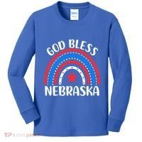 Nebraska Cool Gift I Love Nebraska Usa Gift Kids Long Sleeve Shirt thumb 0