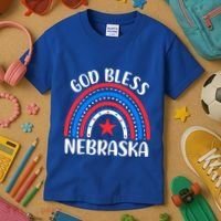 Nebraska Cool Gift I Love Nebraska Usa Gift Kids T-Shirt thumb 3