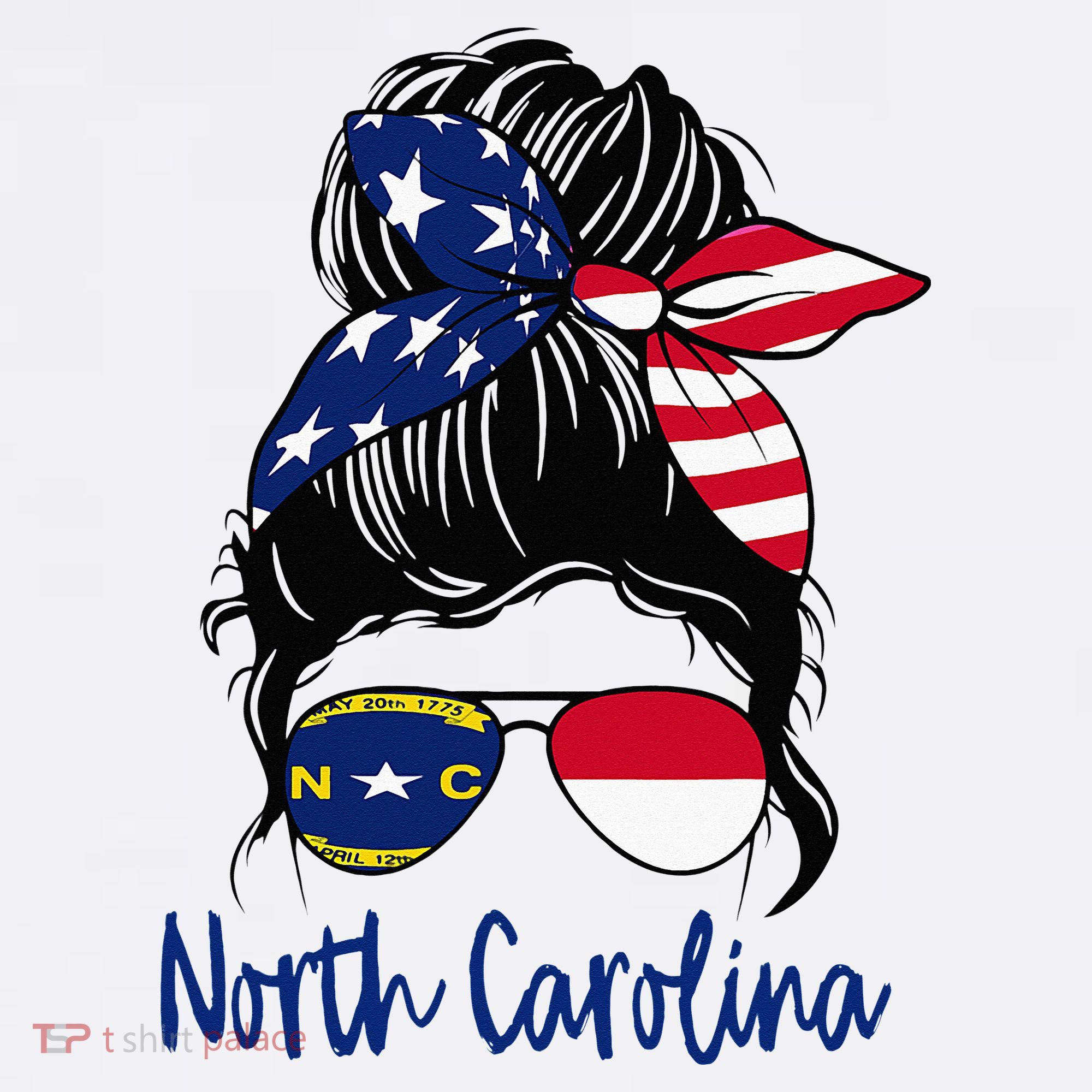 North Carolina Girl North Carolina Flag State Girlfriend T-Shirt