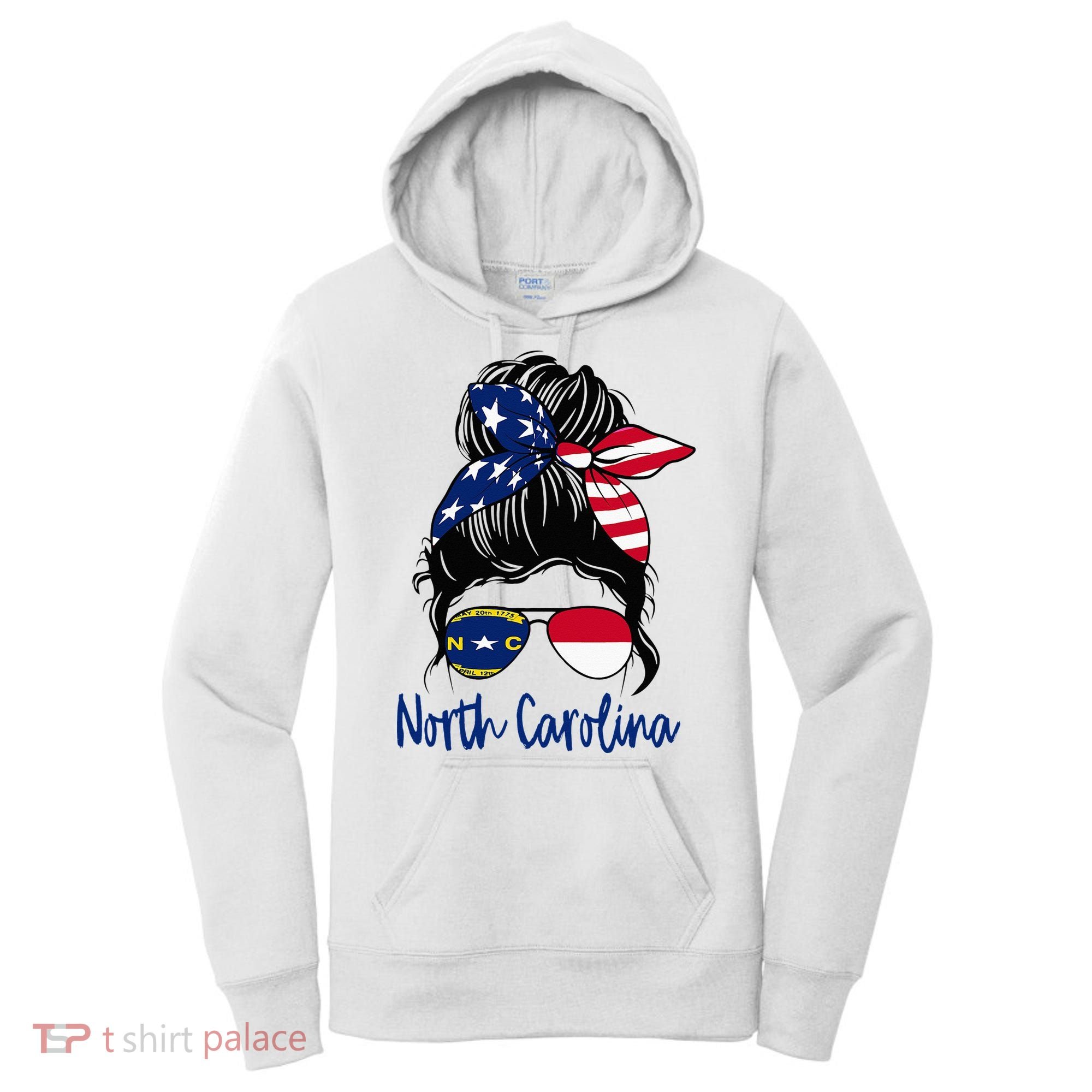 North Carolina Girl North Carolina Flag State Girlfriend Women's Hoodie