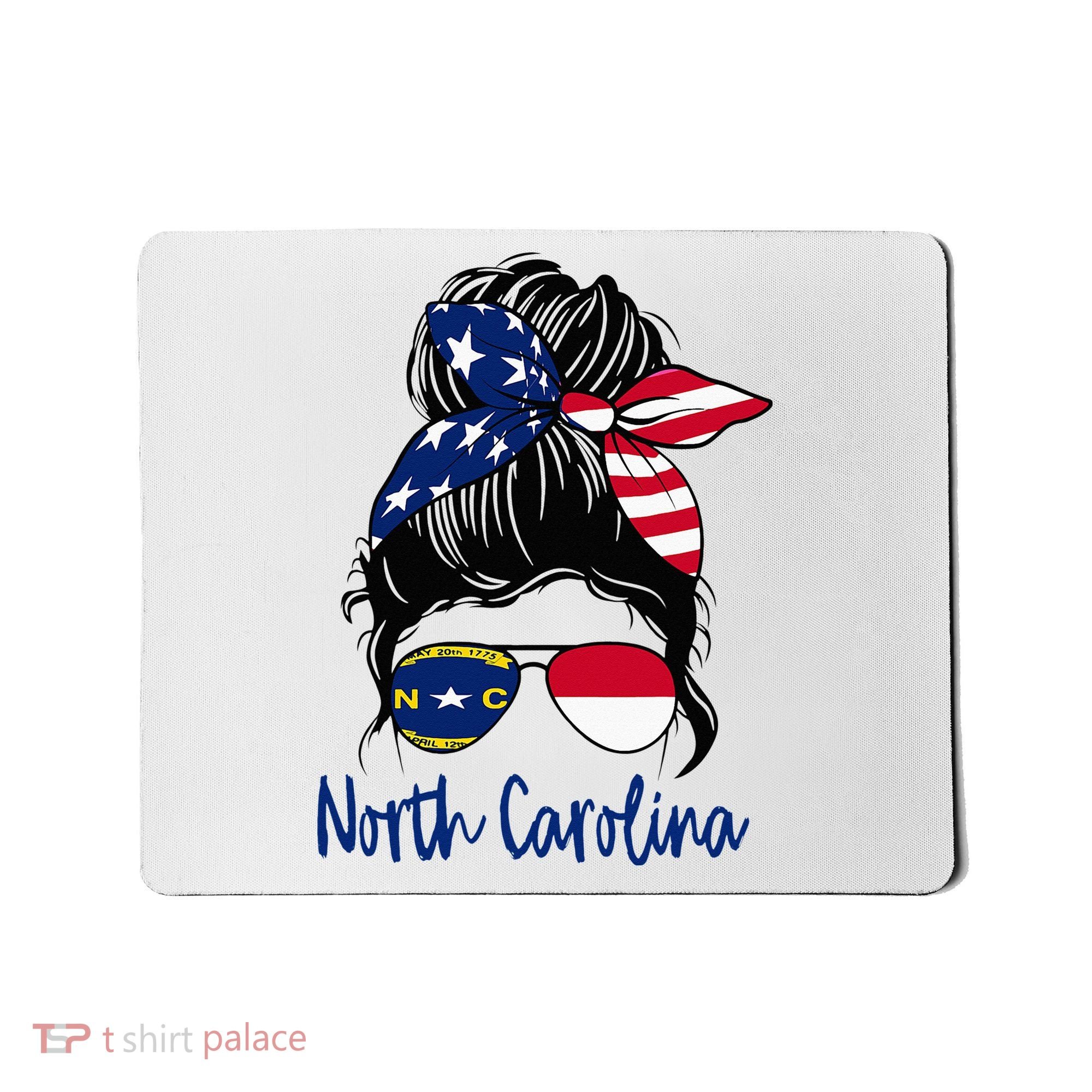 North Carolina Girl North Carolina Flag State Girlfriend Mousepad