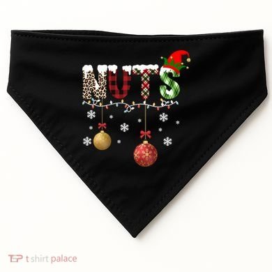 Nuts Christmas Holiday Festive Elf USA-Made Doggie Bandana