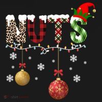 Nuts Christmas Holiday Festive Elf USA-Made Doggie Bandana thumb 2