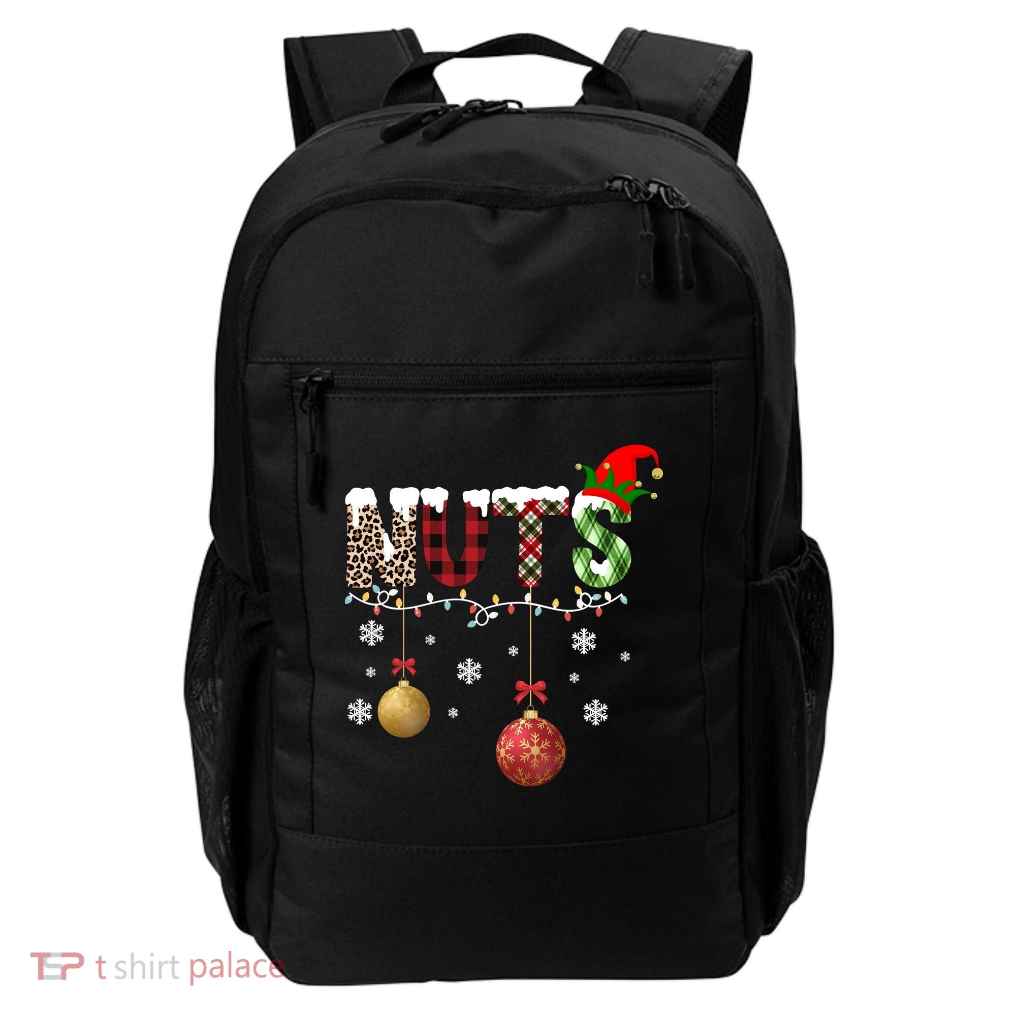 Nuts Christmas Holiday Festive Elf Backpack