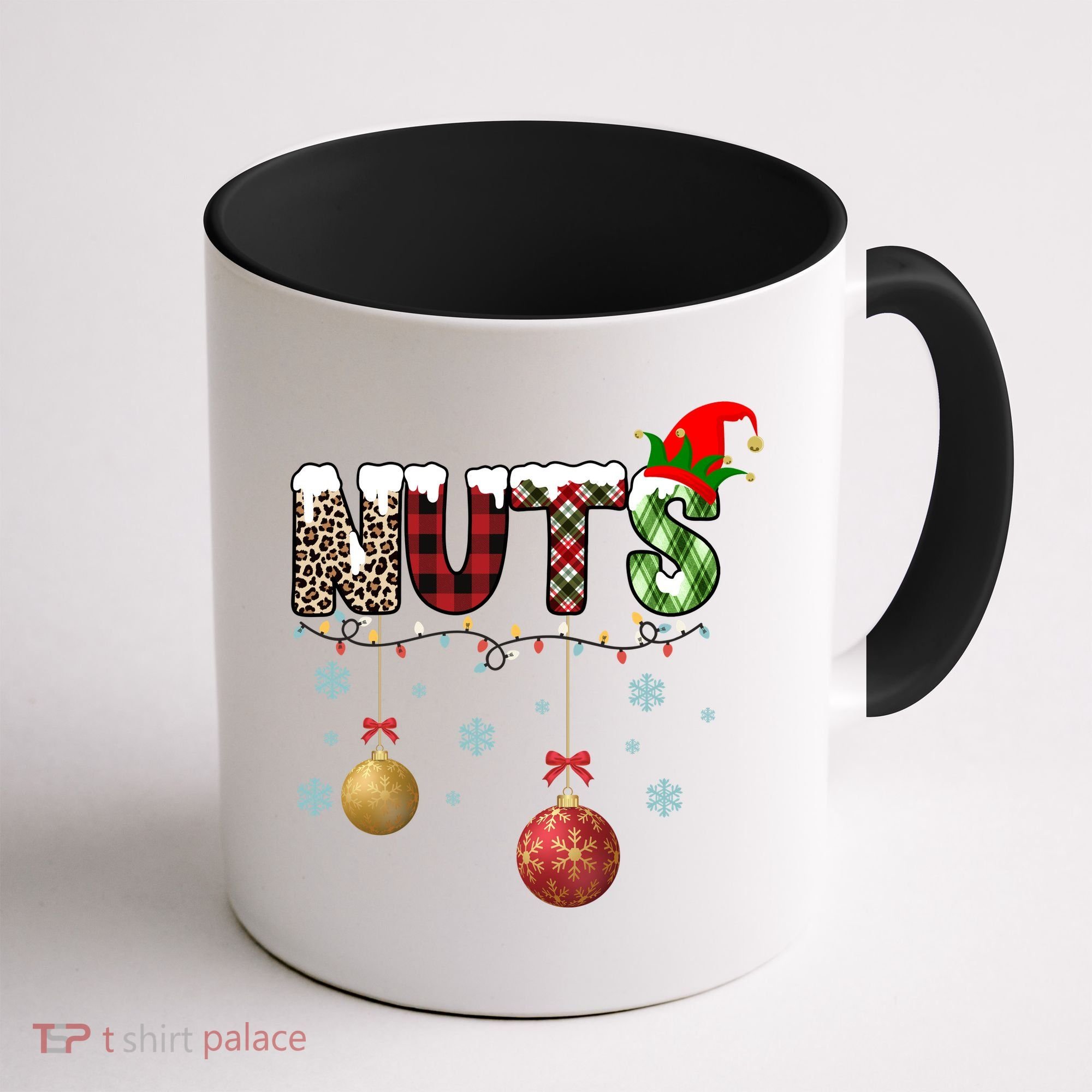 Nuts Christmas Holiday Festive Elf Coffee Mug