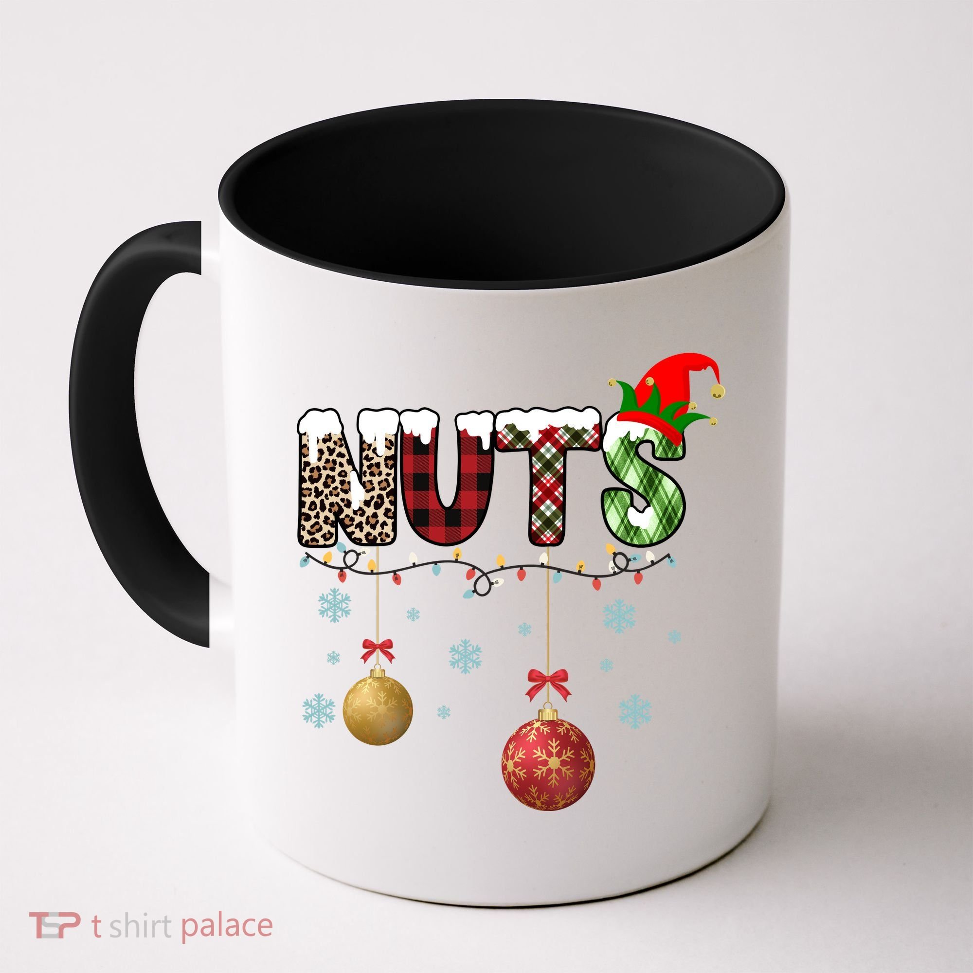 Nuts Christmas Holiday Festive Elf Coffee Mug