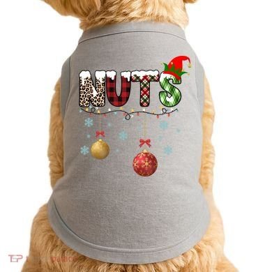 Nuts Christmas Holiday Festive Elf Doggie Tank