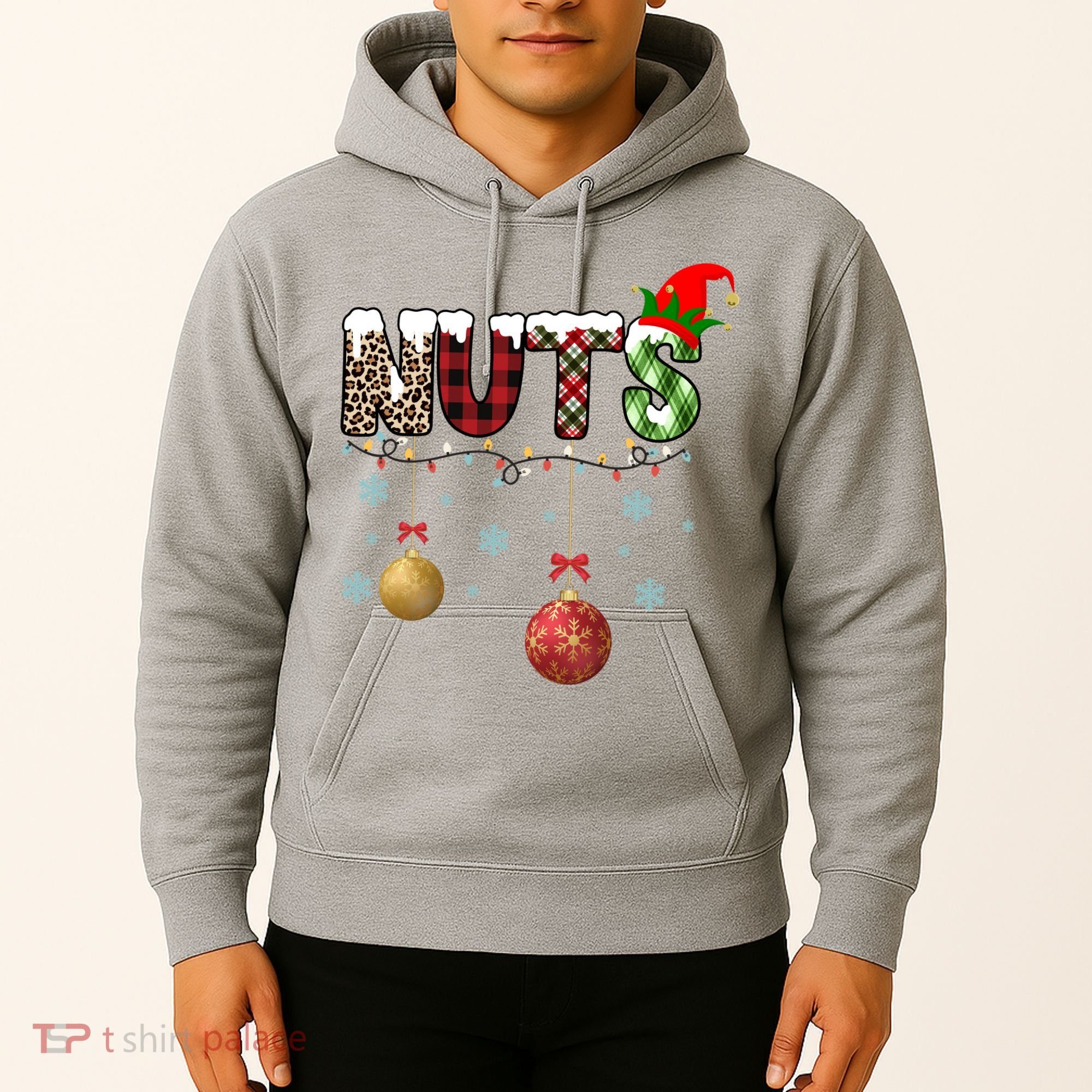 Nuts Christmas Holiday Festive Elf Hoodie