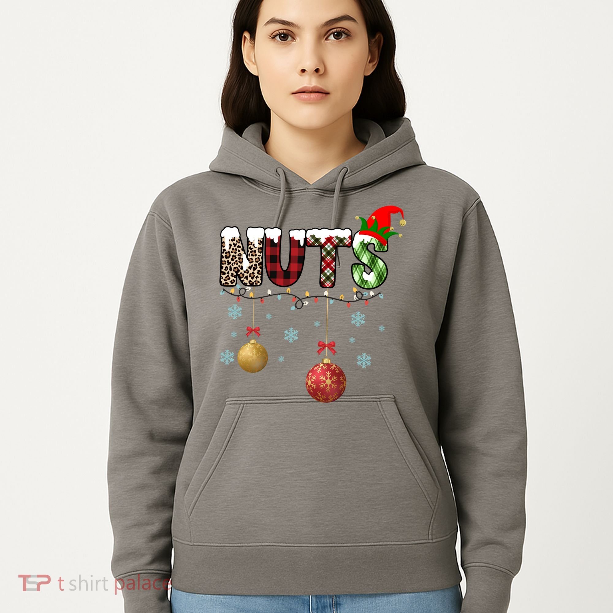 Nuts Christmas Holiday Festive Elf Hoodie