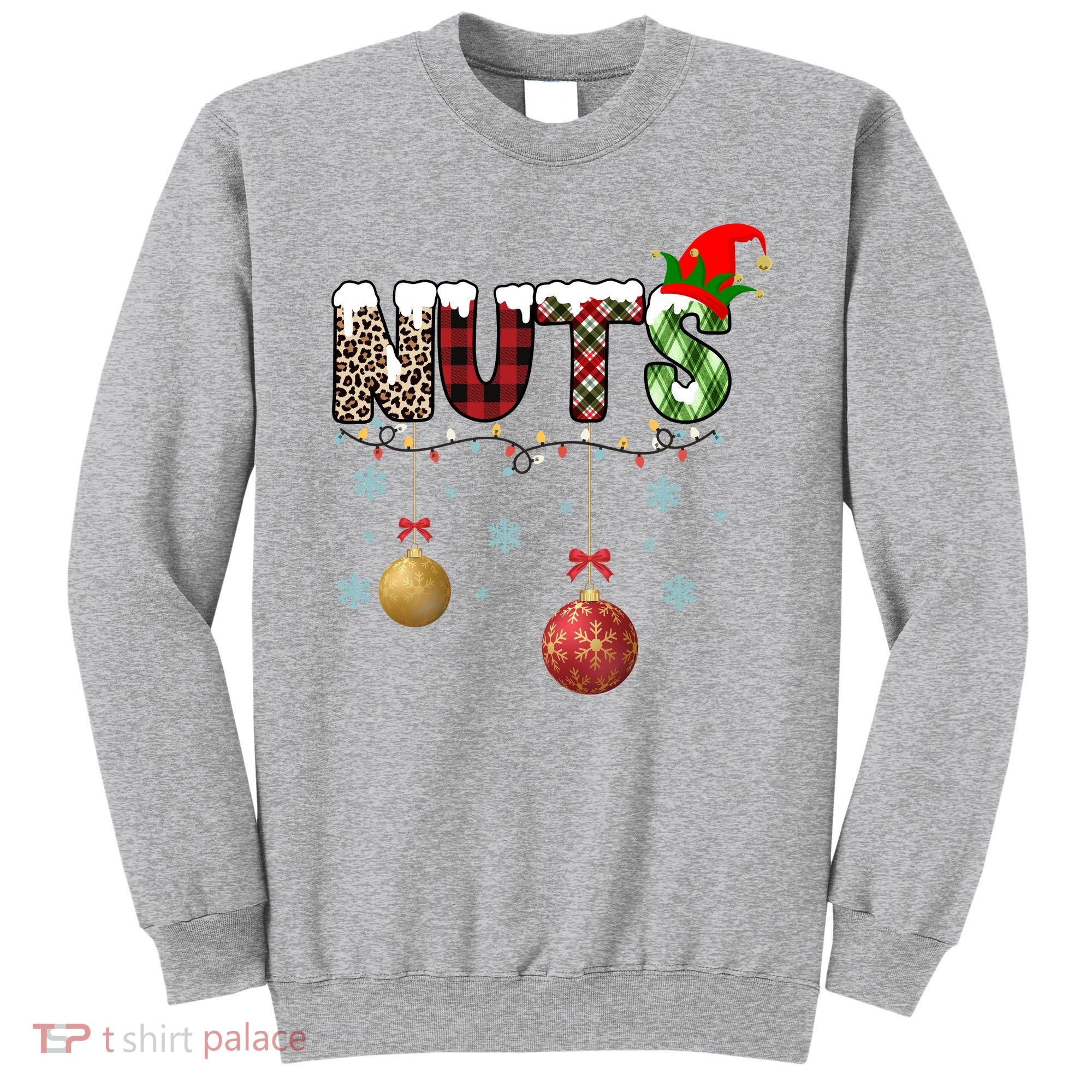 Nuts Christmas Holiday Festive Elf Sweatshirt