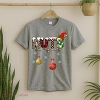 Nuts Christmas Holiday Festive Elf T-Shirt thumb 2
