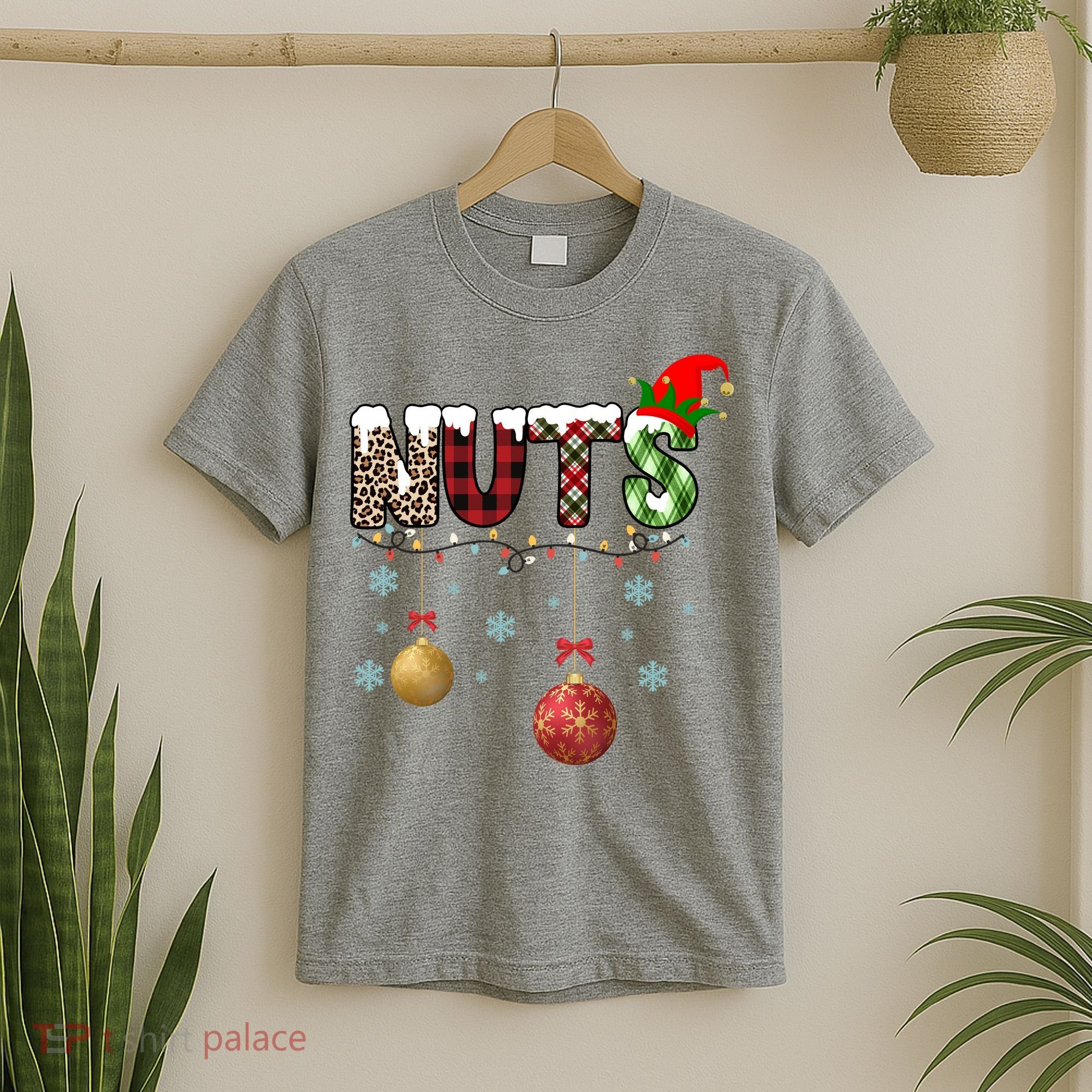 Nuts Christmas Holiday Festive Elf T-Shirt