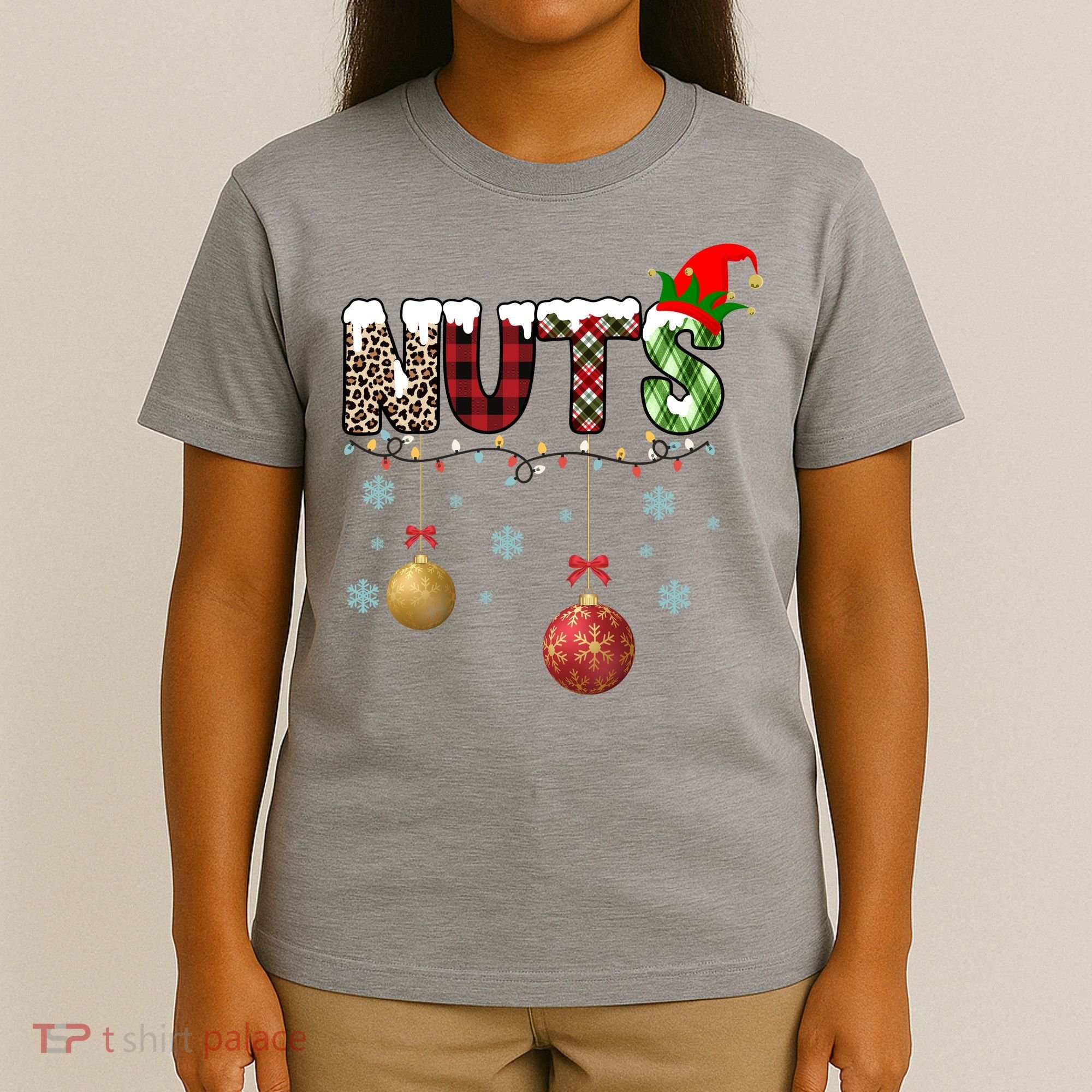 Nuts Christmas Holiday Festive Elf T-Shirt