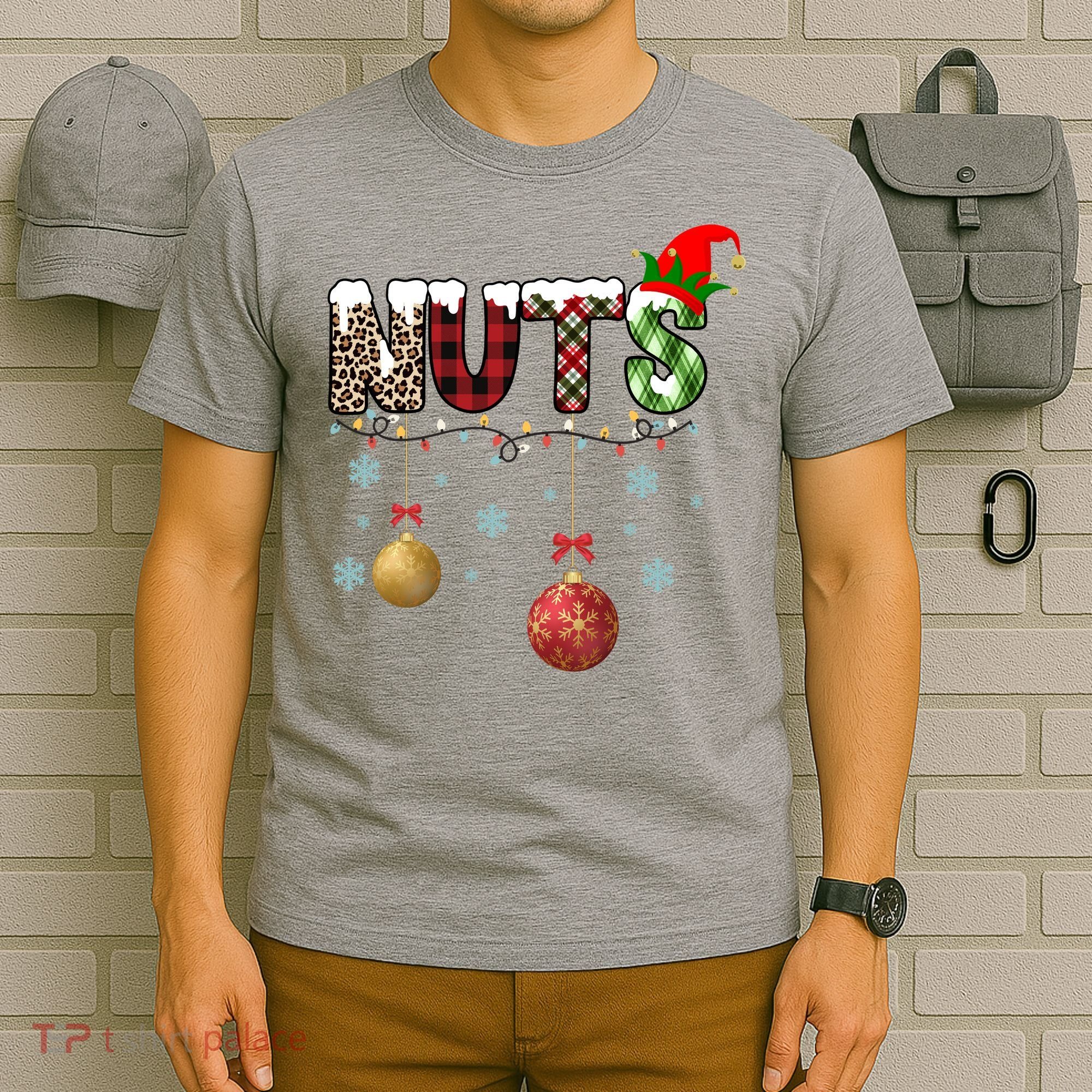 Nuts Christmas Holiday Festive Elf T-Shirt