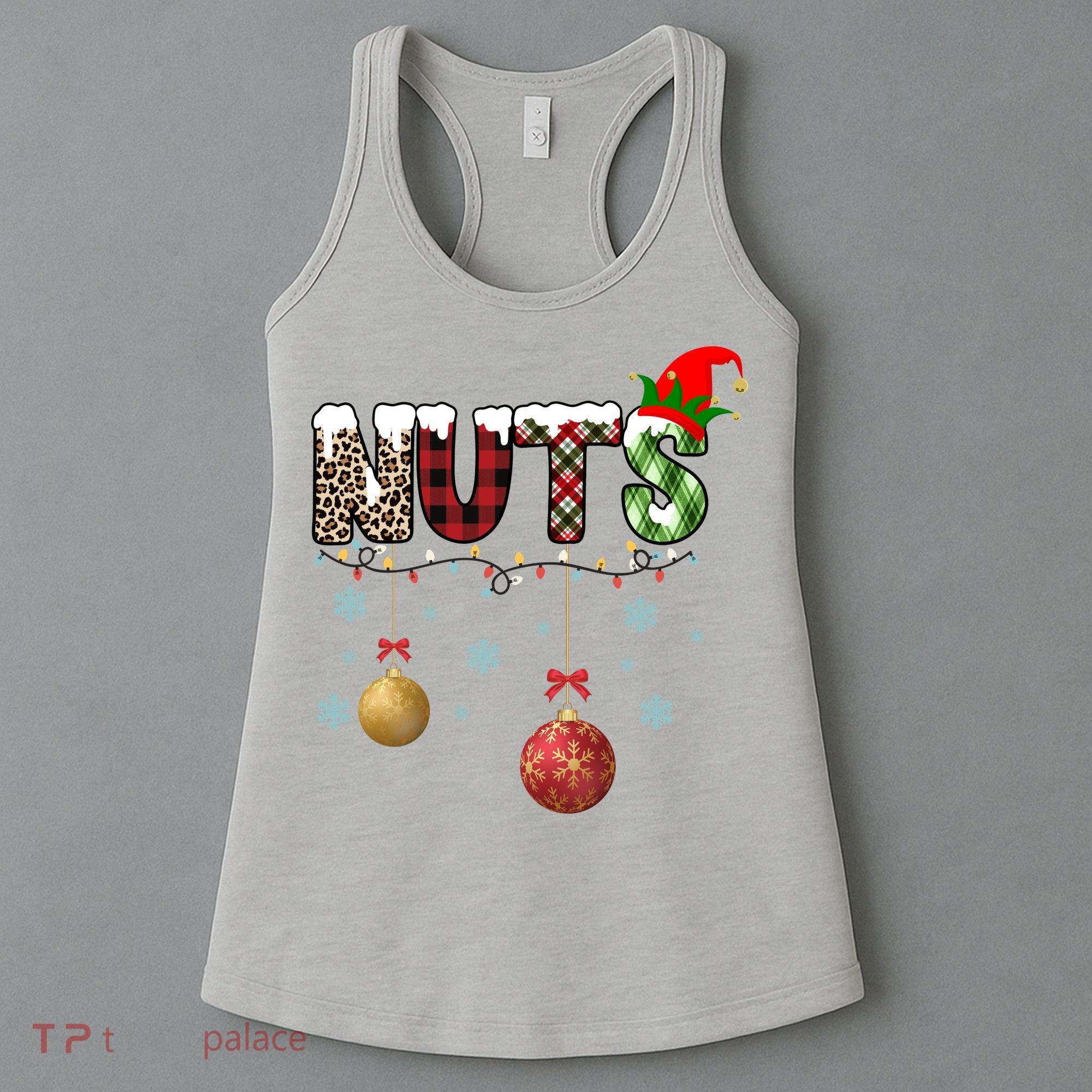 Nuts Christmas Holiday Festive Elf Women's Tank Top