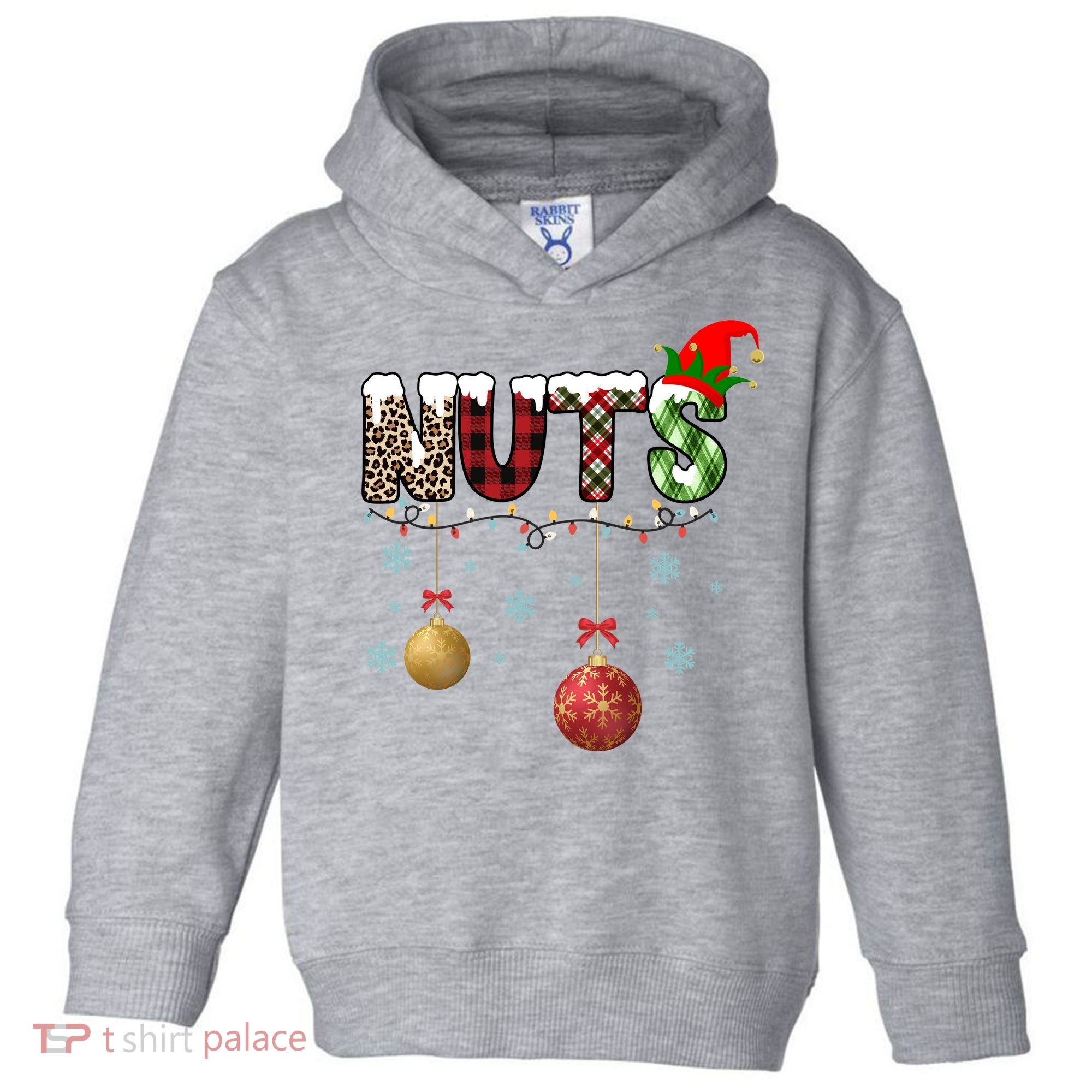 Nuts Christmas Holiday Festive Elf Toddler Hoodie